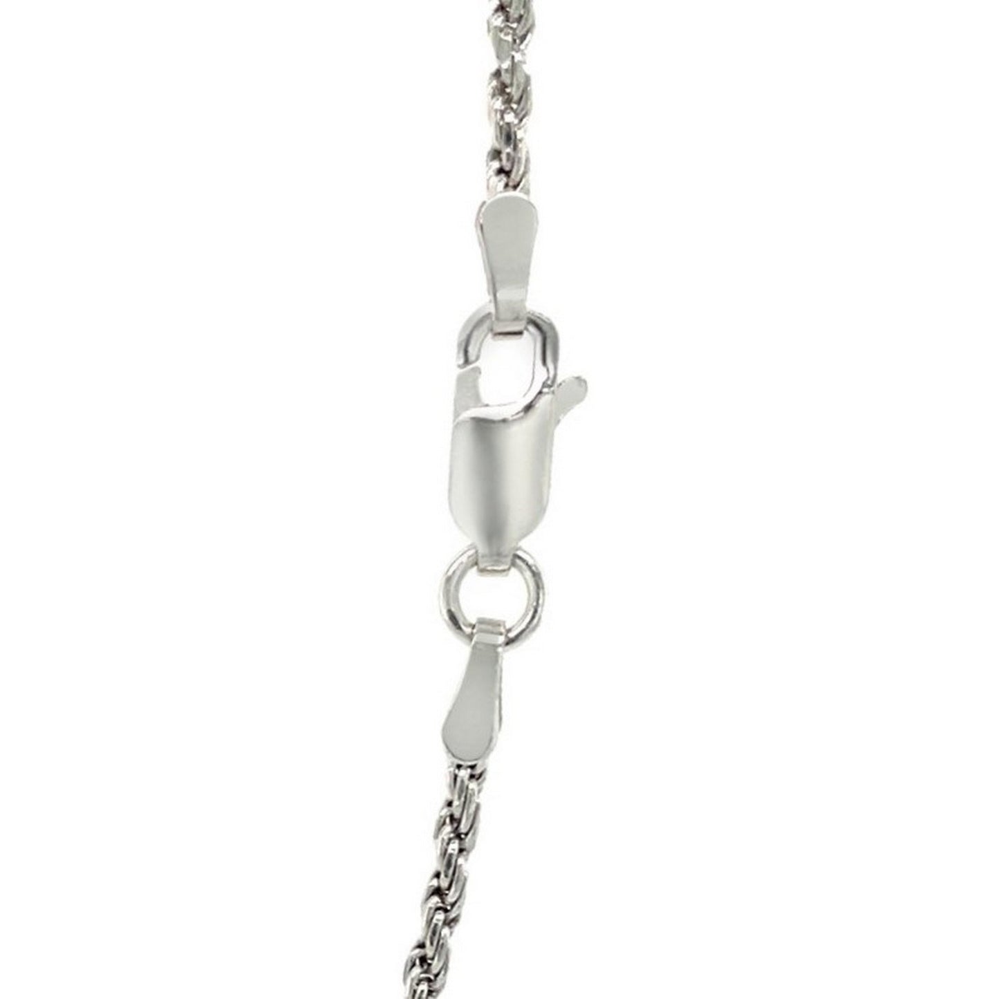 Sterling Silver 1.8mm Diamond Cut Rope Style Chain