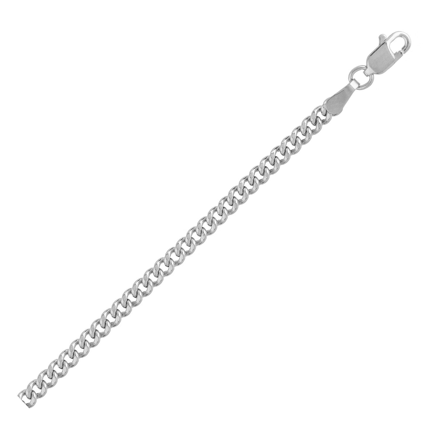 14k White Gold Light Gourmette Chain (2.80 mm)