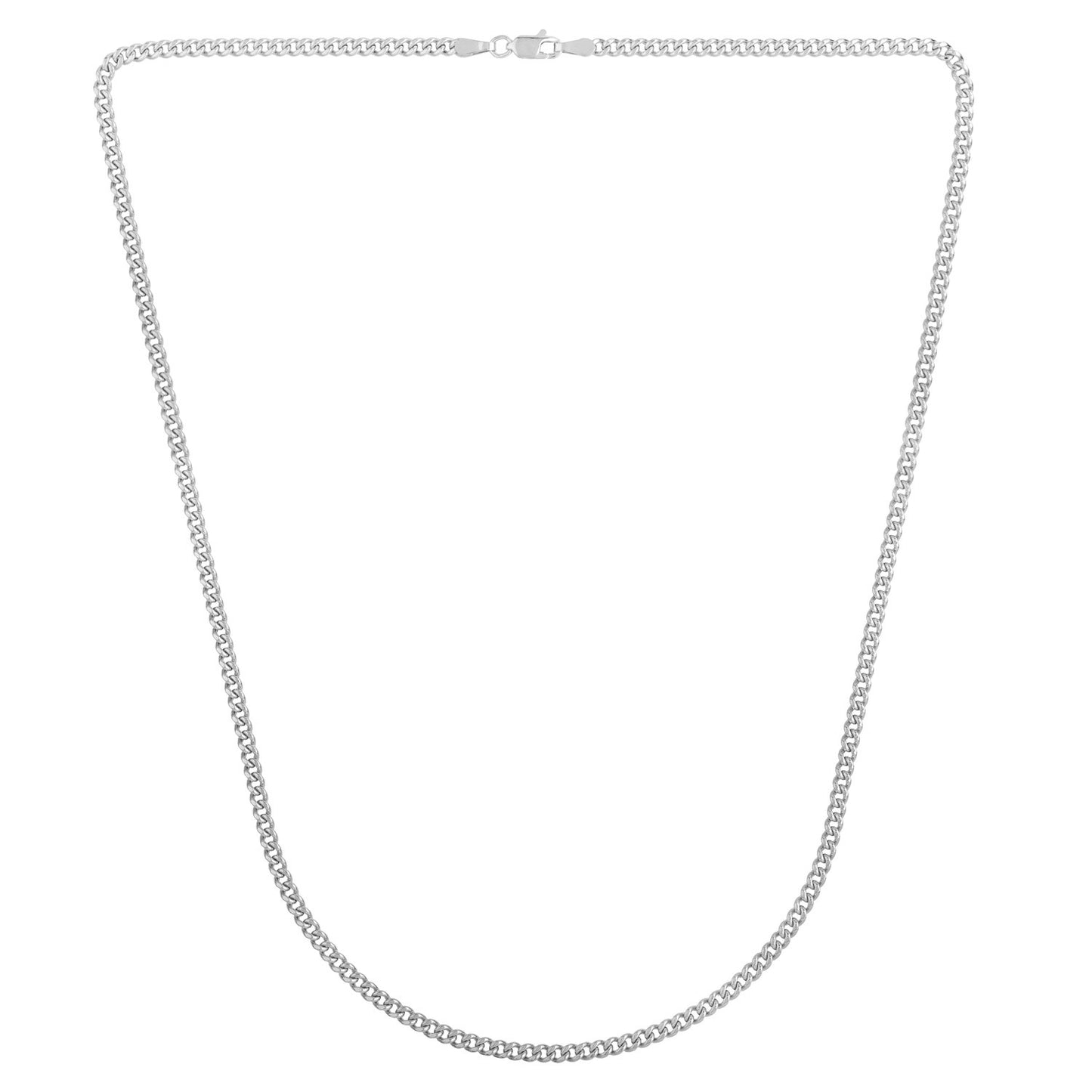 14k White Gold Light Gourmette Chain (2.80 mm)