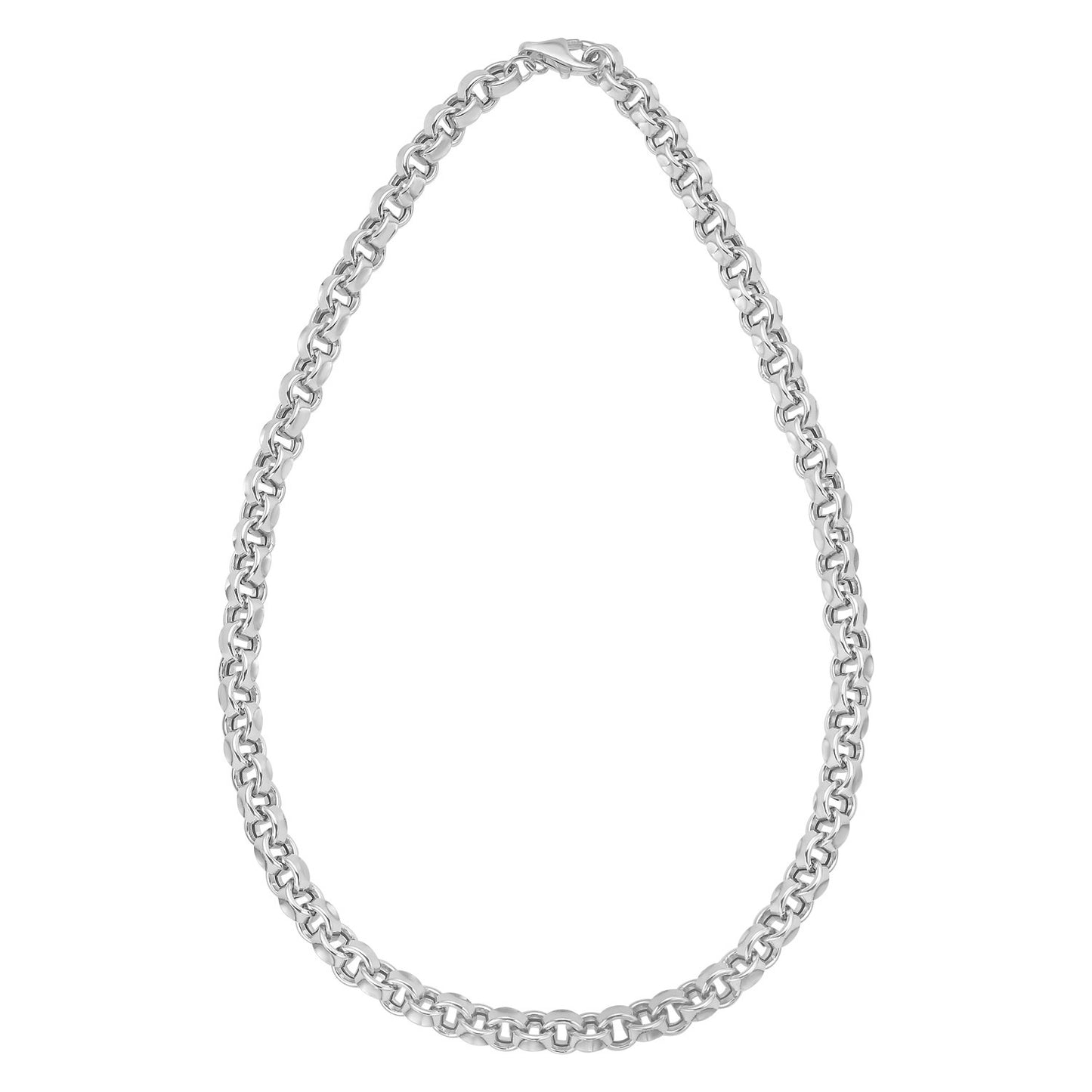 Sterling Silver Rolo Link Necklace