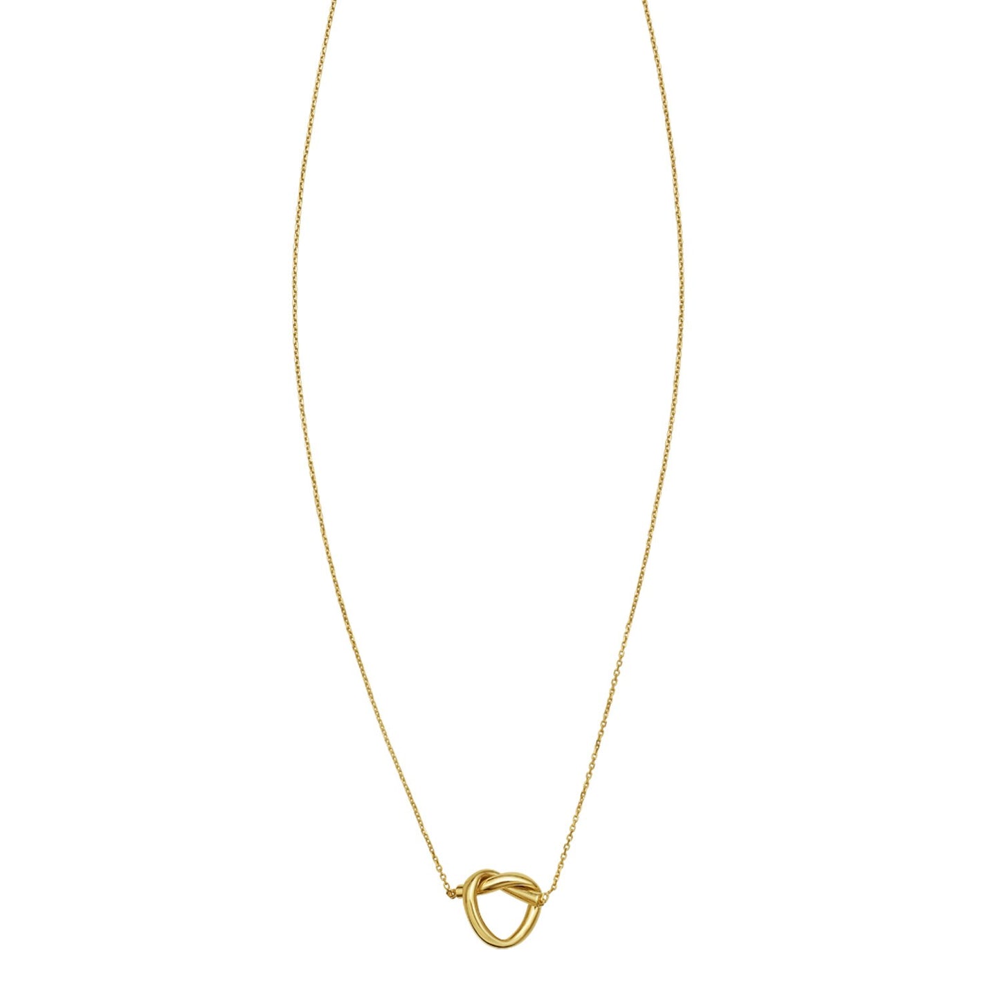 14K Yellow Gold Love Knot Necklace