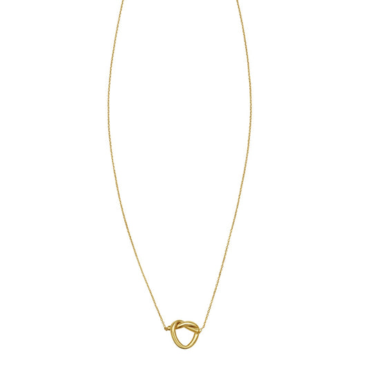 14K Yellow Gold Love Knot Necklace