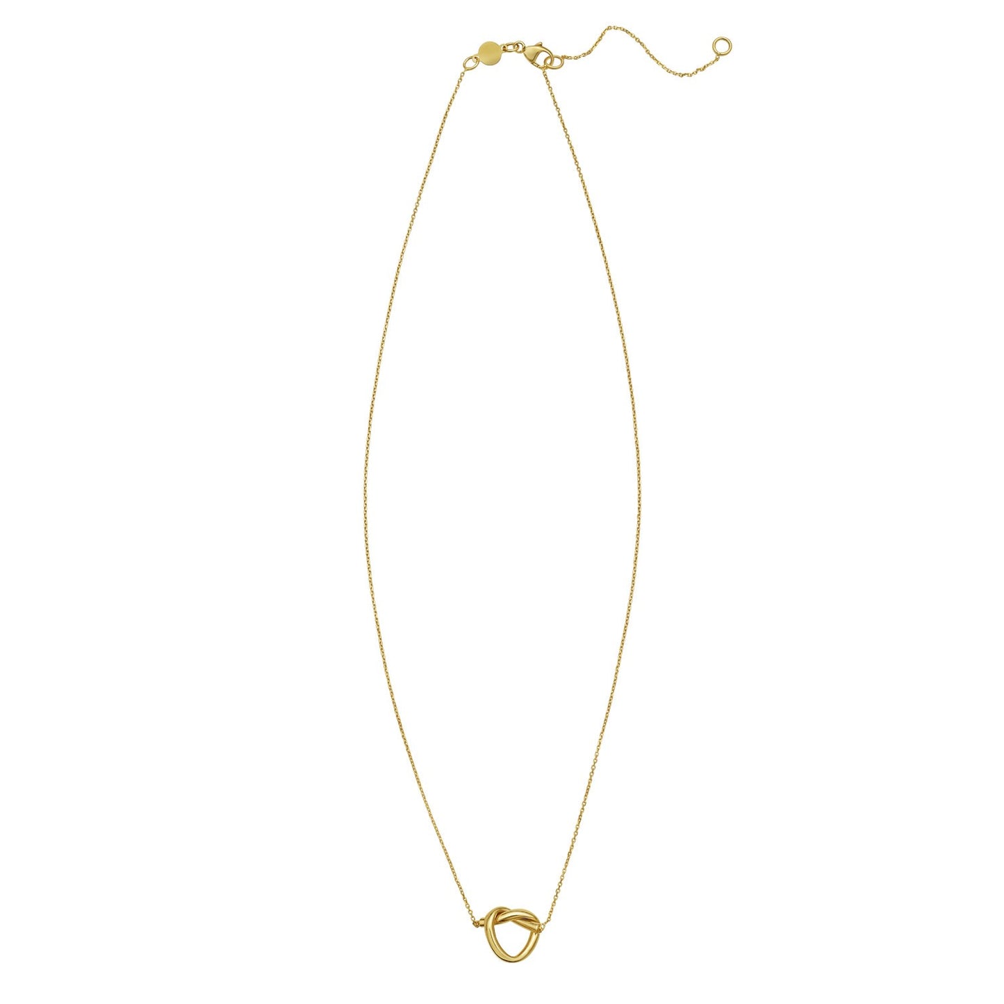 14K Yellow Gold Love Knot Necklace