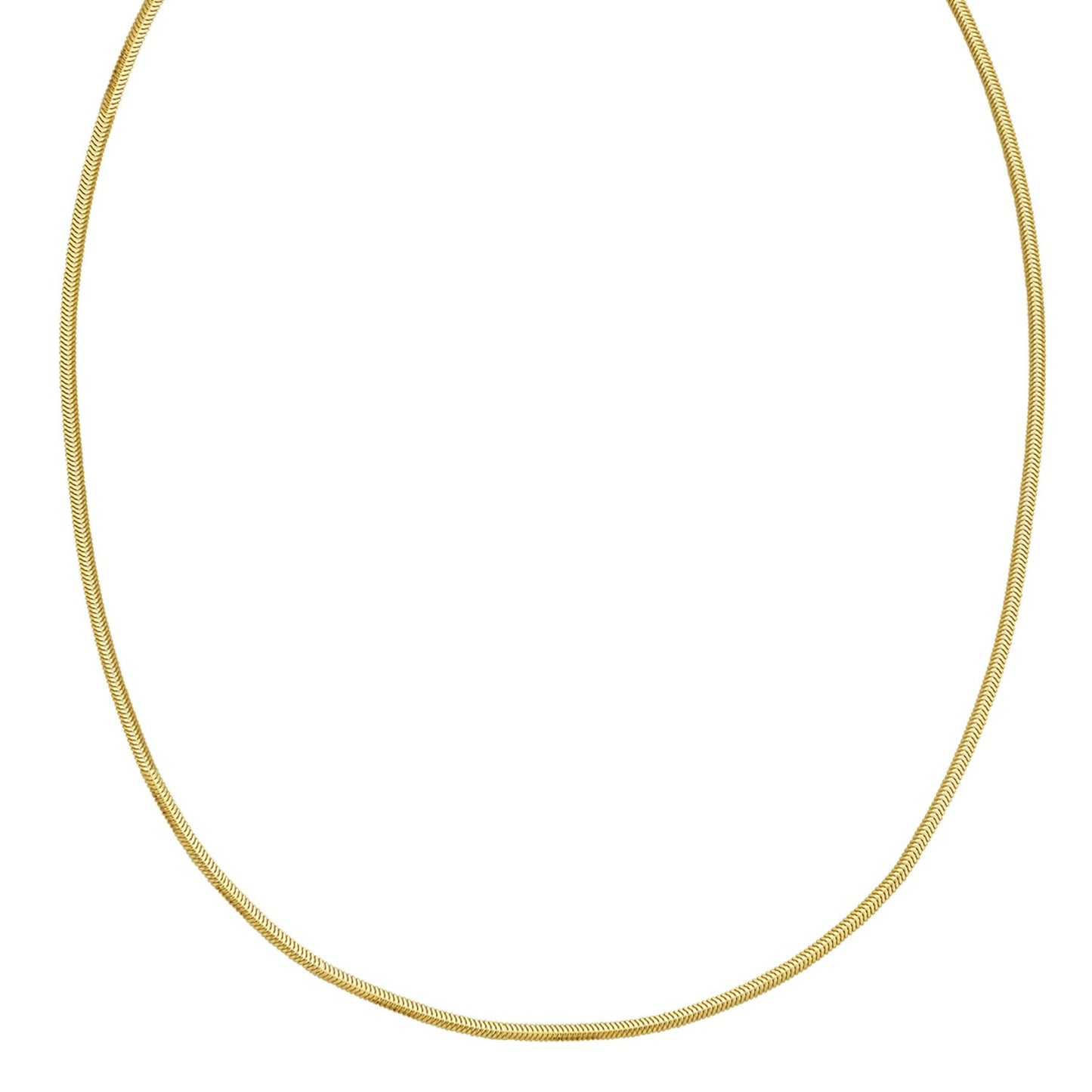 14K Yellow Gold Oval Snake Chain (2.00 mm)