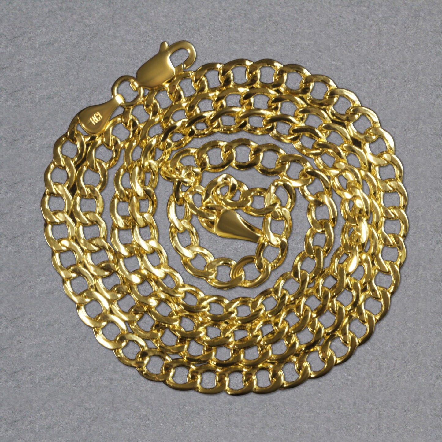 10k Yellow Gold Curb Chain (4.40 mm)