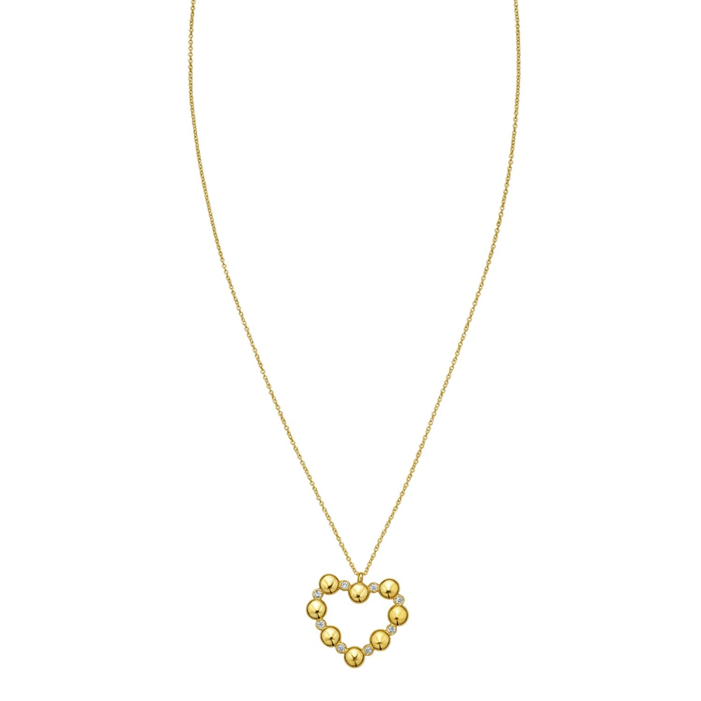 14K Yellow Gold Diamond Cut Cable Chain Necklace