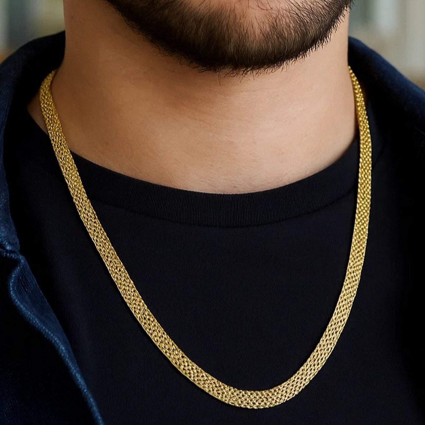 14k Yellow Gold Bismark Chain (7.00 mm)