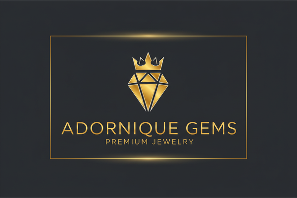 Adornique Gems Contemporary Logo